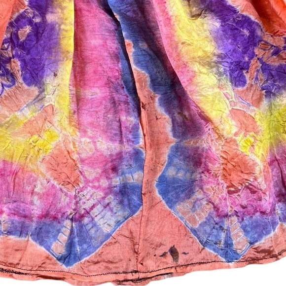 Pluto Dog On The Earth Handmade Bohemian Hippie Skirt Size 6 - Picture 4 of 6